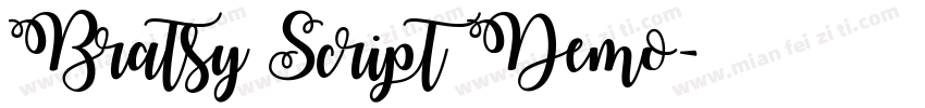 Bratsy Script Demo字体转换